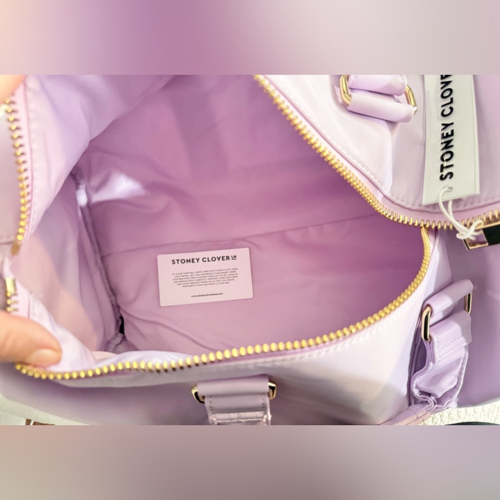 NWT Stoney Clover Lane Classic Mini Duffle - Grape - Picture 3 of 6